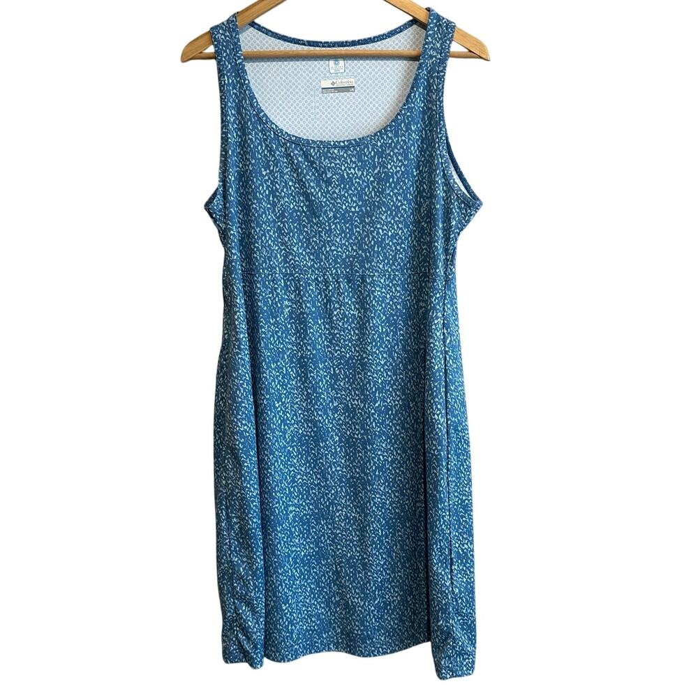 Columbia Omni Freeze Zero Dress Blue Speckled L